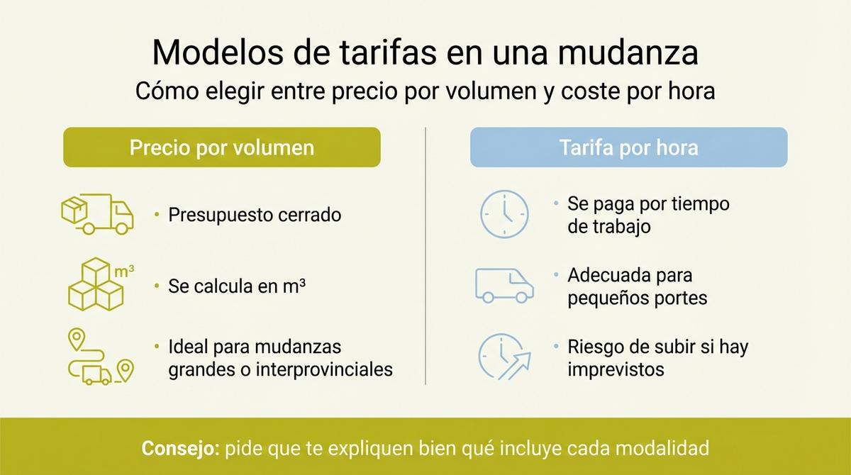 Infografía con los principales factores técnicos que aumentan el precio de una mudanza y consejos para reducirlos