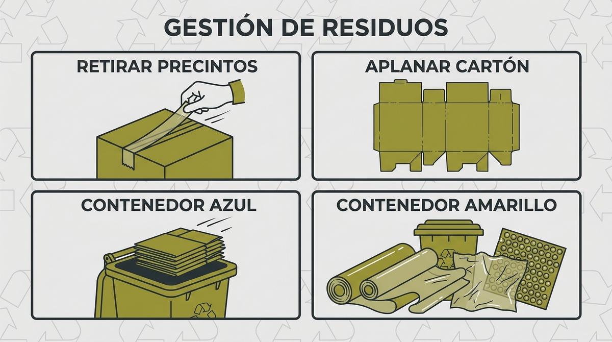 Guía técnica para el reciclaje de cajas de cartón y plásticos